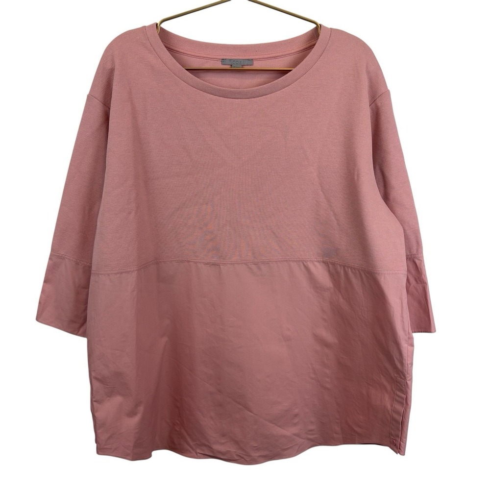 Cos Pink Oversized Size Large‎ Shirt  Cotton Workwear Tunic Top